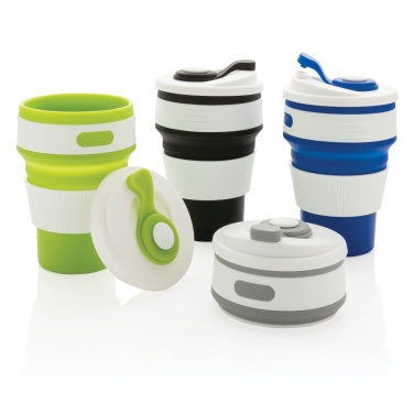 Logo trade corporate gifts picture of: Foldable silicone cup