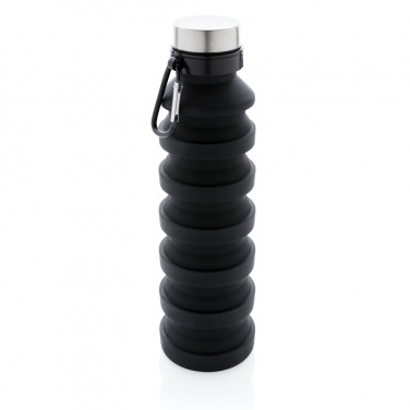 Logotrade business gift image of: Leakproof collapsible silicone bottle with lid