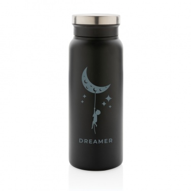 Logo trade promotional merchandise photo of: RCS Recycled stainless steel vacuum bottle 600ML