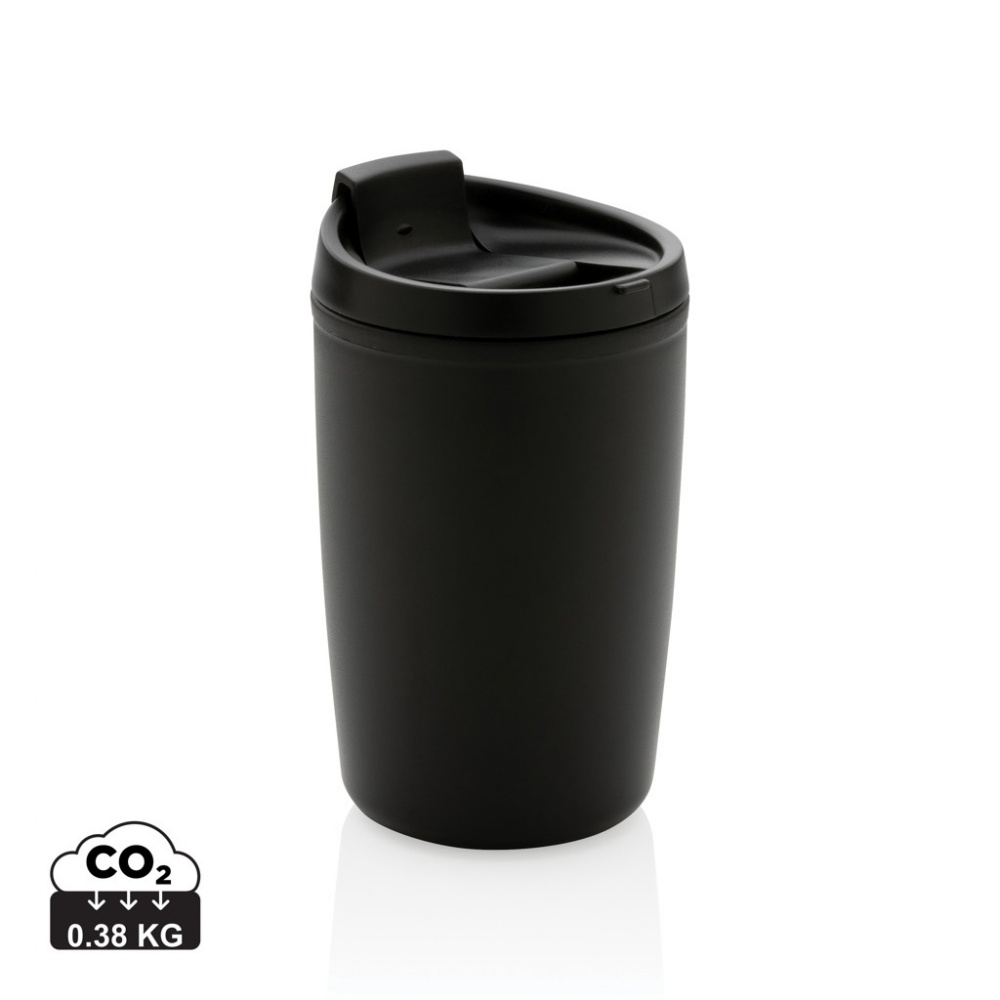 Logo trade promotional products image of: GRS Recycled PP tumbler with flip lid