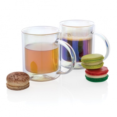 Logotrade corporate gifts photo of: Deluxe double wall electroplated glass mug