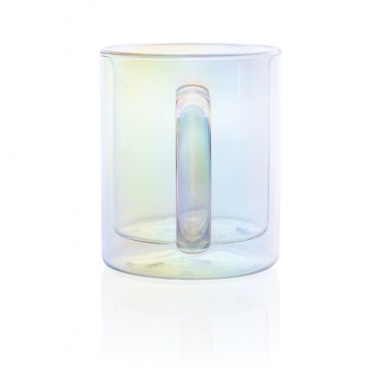 Logotrade business gift image of: Deluxe double wall electroplated glass mug