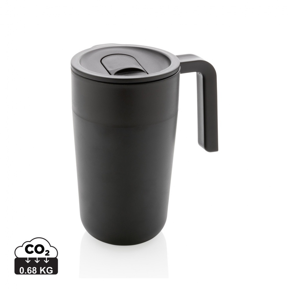 Logotrade promotional item image of: GRS Recycled PP and SS mug with handle
