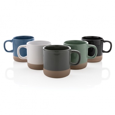Logo trade promotional items image of: Glazed ceramic mug 360ml