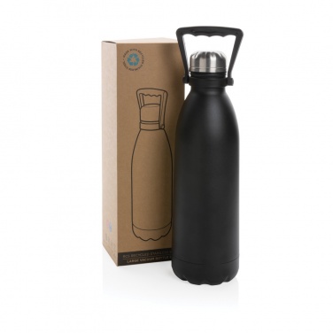 Logotrade promotional products photo of: RCS Recycled stainless steel large vacuum bottle 1.5L