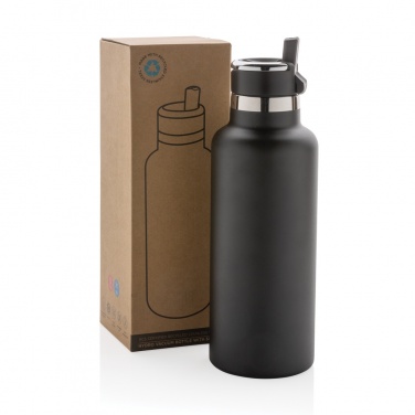 Logotrade promotional gift picture of: Hydro RCS recycled stainless steel vacuum bottle with spout