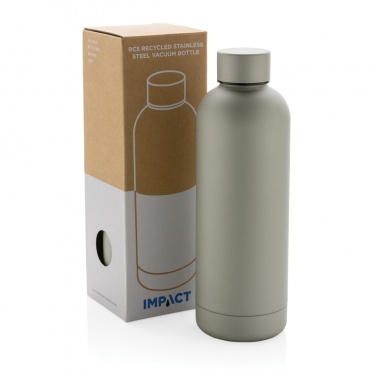 Logotrade corporate gift picture of: RCS Recycled stainless steel Impact vacuum bottle