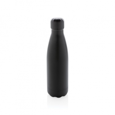 Logo trade promotional gifts picture of: Solid colour vacuum stainless steel bottle 500 ml