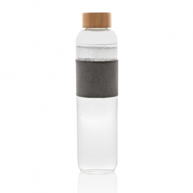 Logo trade advertising products picture of: Impact borosilicate glass bottle with bamboo lid