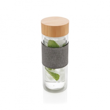 Logo trade corporate gifts picture of: Impact double wall borosilicate glass bottle