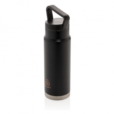Logo trade business gifts image of: Leakproof vacuum on-the-go bottle with handle