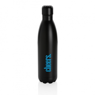 Logo trade promotional merchandise image of: Solid colour vacuum stainless steel bottle 750ml