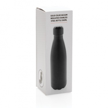 Logo trade advertising products image of: Solid colour vacuum stainless steel bottle 260ml