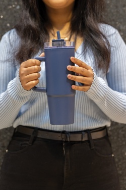 Logo trade promotional products image of: Tana RCS plastic tumbler with handle 900ml