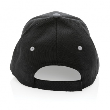 Logotrade advertising products photo of: Impact AWARE™ Brushed rcotton 6 panel contrast cap 280gr