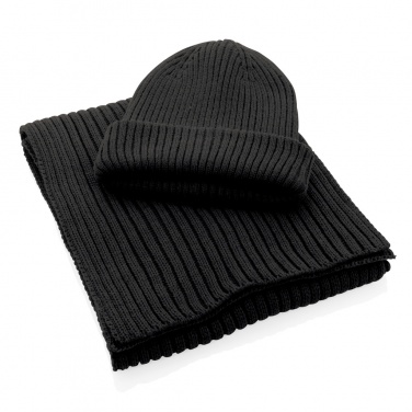 Logotrade business gifts photo of: Impact AWARE™ Polylana® knitted scarf 180 x 25cm