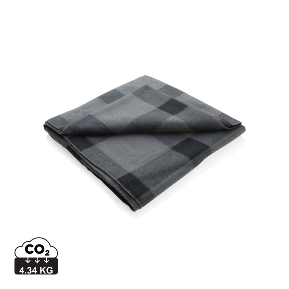 Logo trade corporate gift photo of: Soft plaid fleece blanket