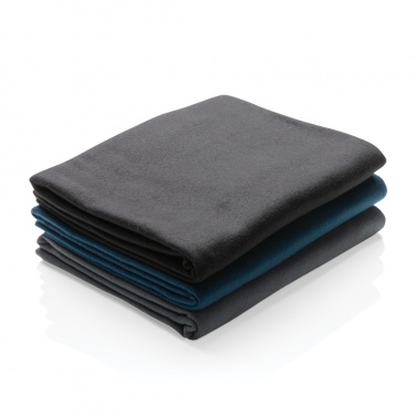 Logo trade business gifts image of: Fleece blanket in pouch