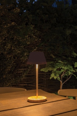 Logo trade promotional gifts picture of: Pure Glow RCS usb-rechargeable recycled plastic table lamp