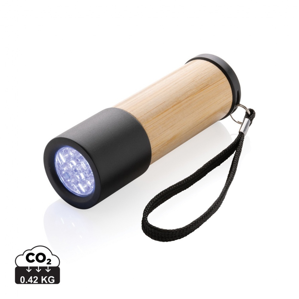 Logotrade advertising product picture of: Bamboo and RCS certfied recycled plastic torch