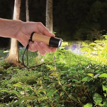 Logotrade promotional product picture of: Bamboo and RCS certfied recycled plastic torch