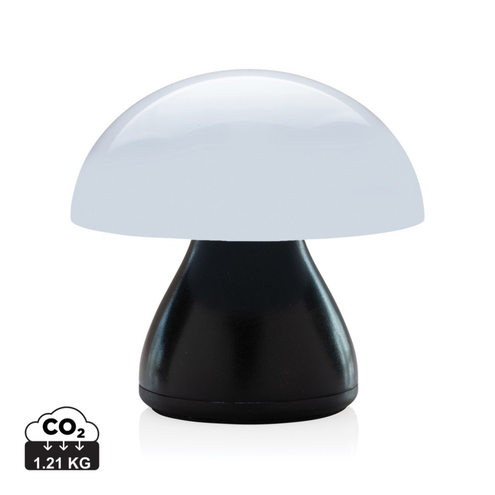 Logo trade promotional gifts image of: Luming RCS recycled plastic USB re-chargeable table lamp