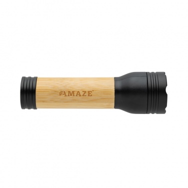 Logo trade promotional items image of: Lucid 1W RCS certified recycled plastic & bamboo torch