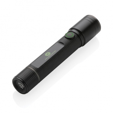 Logotrade corporate gift image of: Gear X RCS recycled aluminum USB-rechargeable torch