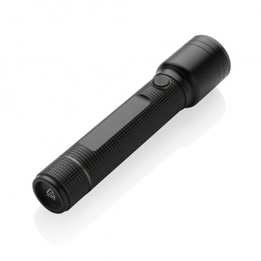 Logo trade advertising products picture of: Gear X RCS recycled aluminum USB-rechargeable torch large