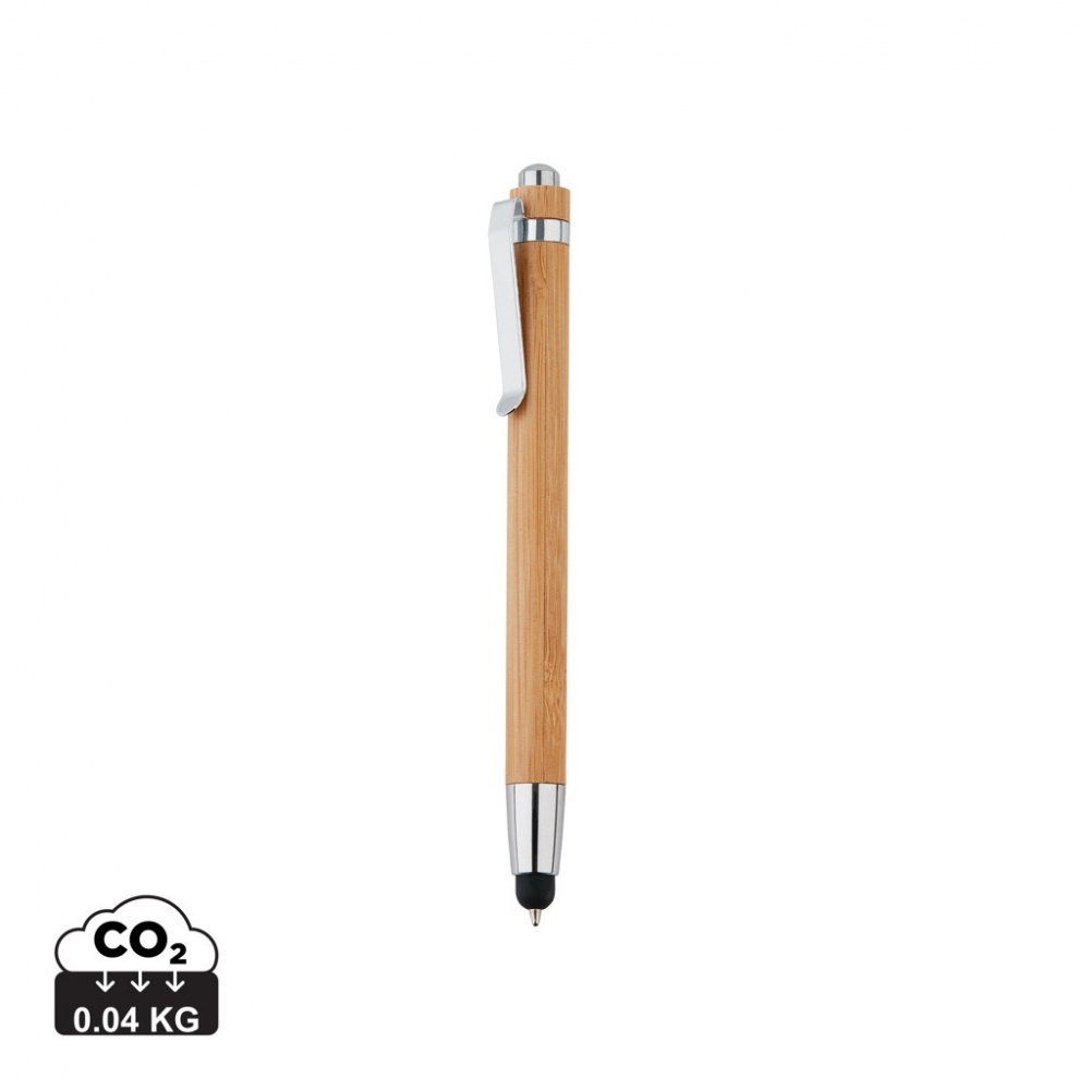 Logo trade business gifts image of: Bamboo stylus pen