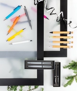 Logo trade promotional giveaways picture of: Deluxe pen set