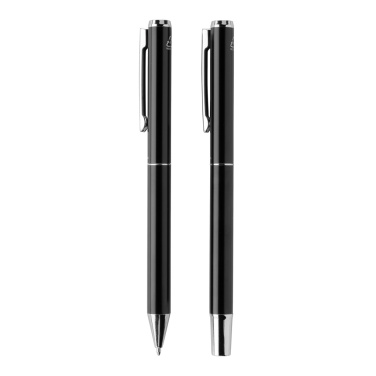 Logo trade promotional items picture of: Swiss Peak Cedar RCS certified recycled aluminum pen set