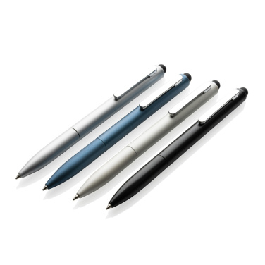 Logo trade promotional gifts image of: Kymi RCS certified recycled aluminium pen with stylus