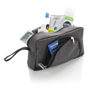 Logotrade promotional giveaway picture of: Classic two tone toiletry bag