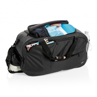 Logo trade promotional gifts picture of: Swiss Peak AWARE™ RPET sports duffel bag