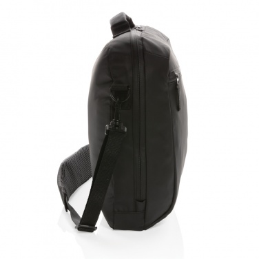Logotrade promotional gift image of: Fashion black 15.6" laptop bag PVC free