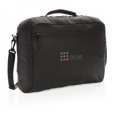 Logo trade promotional giveaways picture of: Fashion black 15.6" laptop bag PVC free