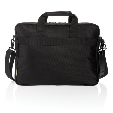 Logo trade business gifts image of: Swiss Peak RPET Voyager RFID 15.6" laptop bag