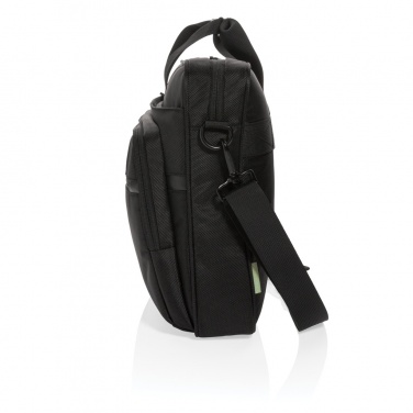 Logotrade promotional item image of: Swiss Peak RPET Voyager RFID 15.6" laptop bag