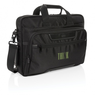 Logotrade promotional gift image of: Swiss Peak RPET Voyager RFID 15.6" laptop bag