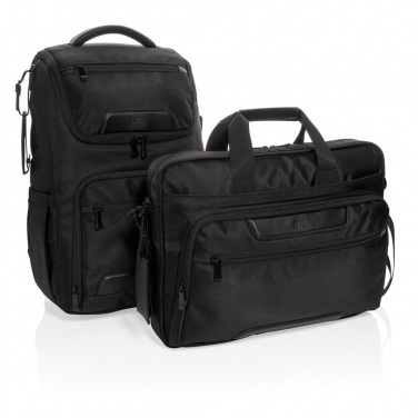 Logotrade promotional merchandise photo of: Swiss Peak RPET Voyager RFID 15.6" laptop bag
