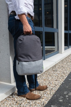 Logo trade advertising products image of: Duo colour RPET 15.6" RFID laptop backpack PVC free
