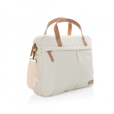 Logo trade promotional gift photo of: Impact AWARE™ 16 oz. recycled canvas laptop bag
