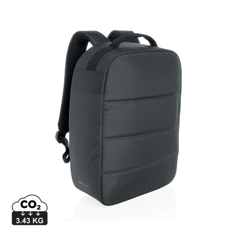 Logotrade promotional products photo of: Impact AWARE™ RPET anti-theft 15.6" laptop backpack