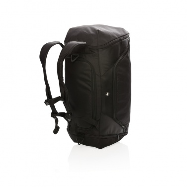 Logo trade business gifts image of: Swiss Peak RFID sports duffel & backpack