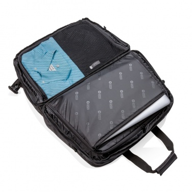 Logotrade promotional item image of: Swiss Peak RFID duffle with suitcase opening