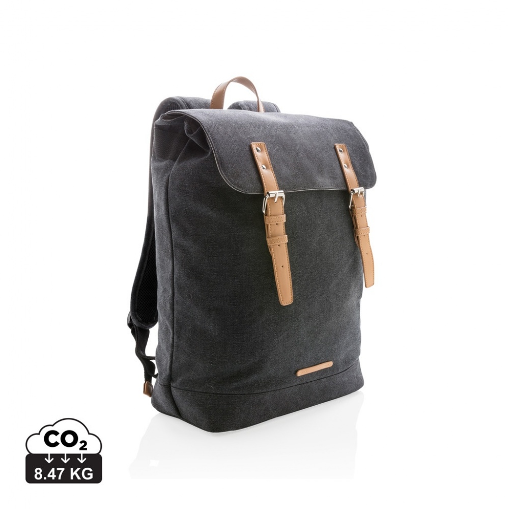 Logotrade promotional merchandise image of: Canvas laptop backpack PVC free