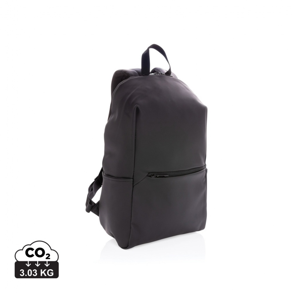 Logo trade corporate gifts picture of: Smooth PU 15.6"laptop backpack