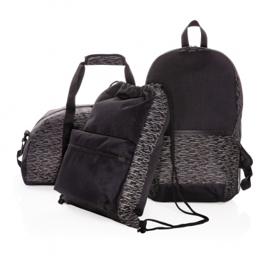 Logotrade promotional giveaways photo of: AWARE™ RPET Reflective drawstring backpack