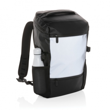 Logo trade advertising product photo of: PU high visibility easy access 15.6" laptop backpack